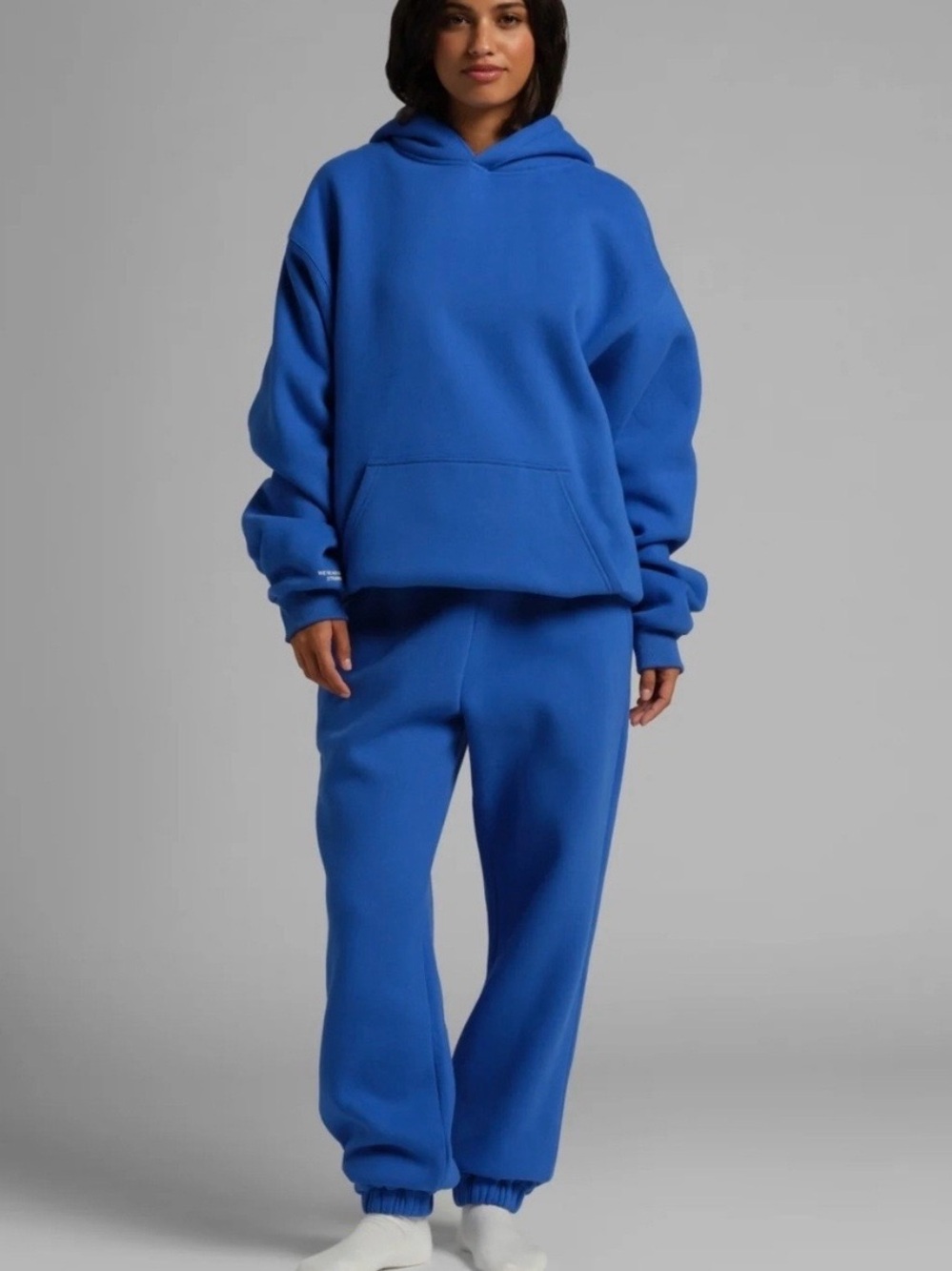 Comfrt x We're Not Really Strangers Blue Crewneck Hoodie - Picture 2 of 8
